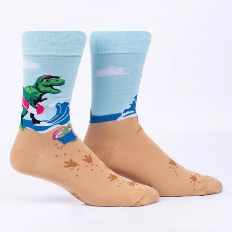 Dinos Gone Wild Crew Socks L/XL