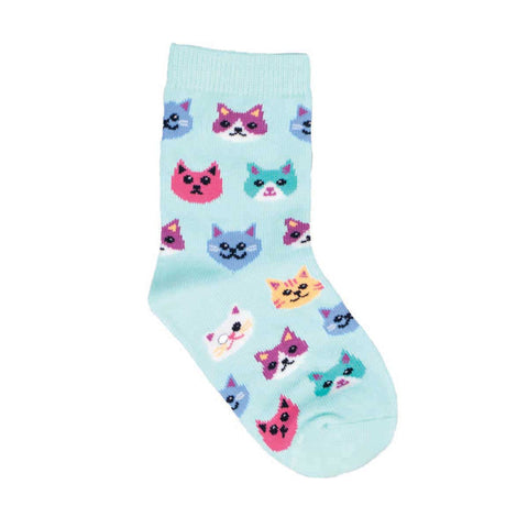 Cat's Meow Kids' Crew Socks (Age 2-4)