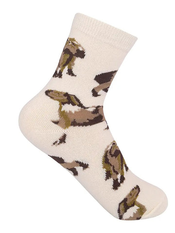 Capybara Kids' Crew Socks (Age 7-10)