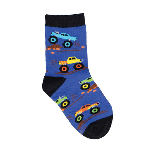 Monster Trucks Crew Socks (Age 2-4)