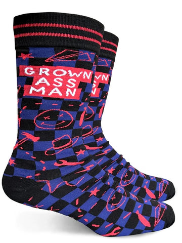 Grown @ss Man Men's Crew Socks
