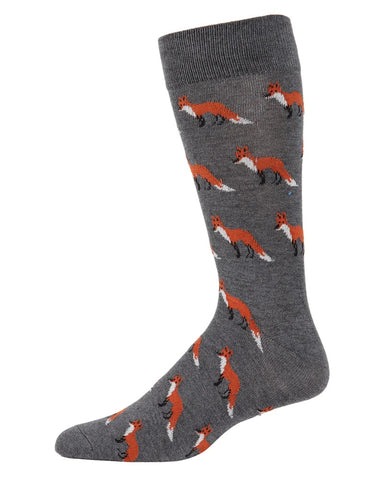Sly Fox (Grey) Men's Cashmere Blend Crew Socks