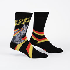 Secret Powers, Laser Cats Men's Crew Socks