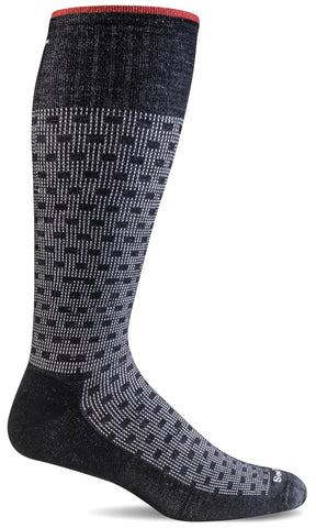Shadowbox (Black) XX-Large, King Size Men's Compression Socks