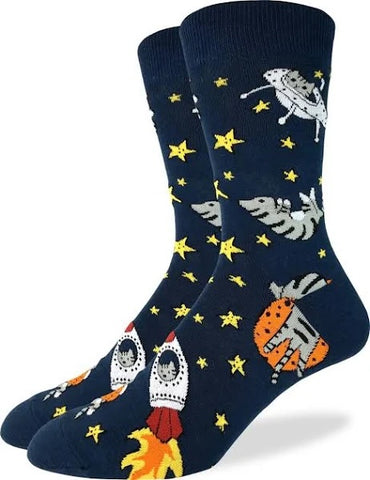 Cats In Space Unisex Crew sock (5-9)