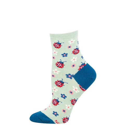 Luck Be My Lady (Green) Mini Crew Sock S/M