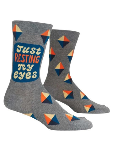 Just Resting My Eyes Men's Crew Socks