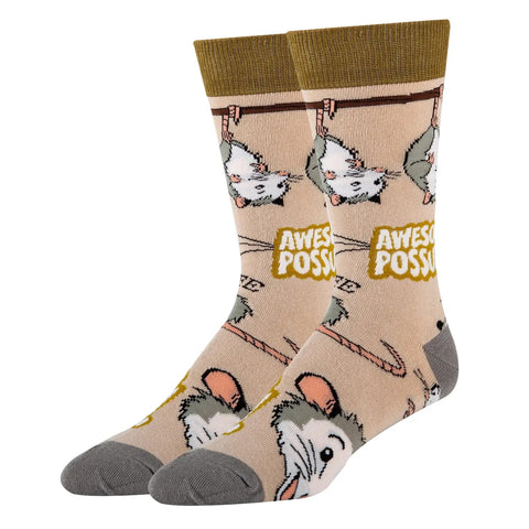 Anything Is Possumble Crew Socks M/L