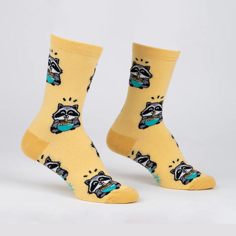 I Just Love Raccoons And Ramen, Ok? Crew Socks S/M