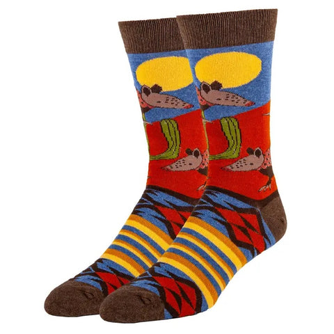 Armadillo Rodeo Crew Socks M/L