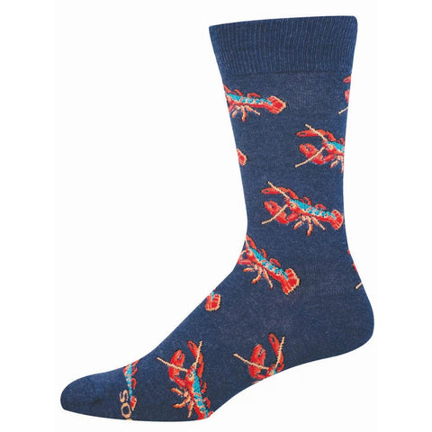 Be My Maine Lobster (Navy Heather) Crew Socks L/XL