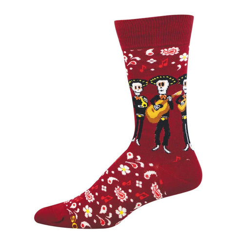 Muertos Mariachi (Red) Crew Socks L/XL
