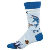 Mosasaurus (Blue) Crew Socks L/XL