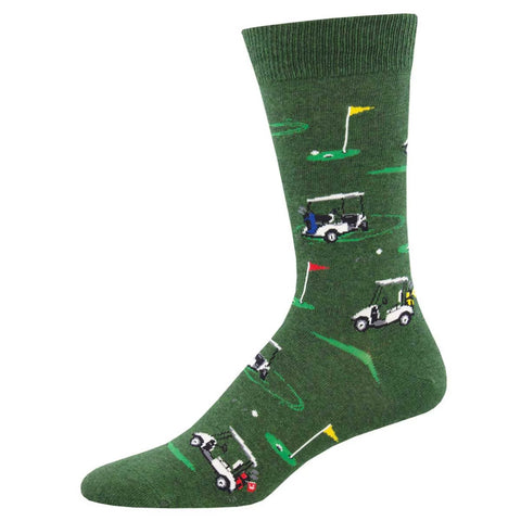 Putting Around (Green Heather) Crew Socks L/XL