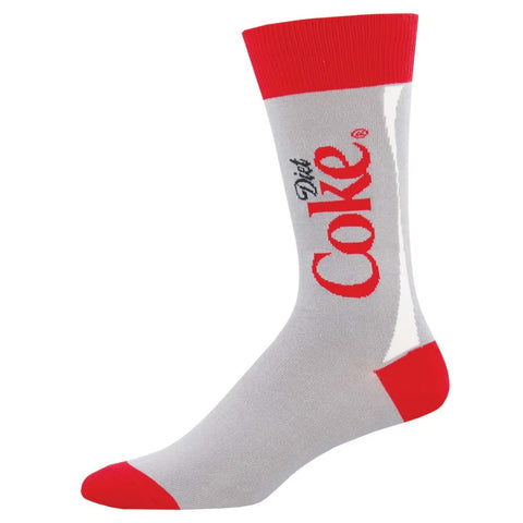 Diet Coke® (Gray) Crew Socks L/XL