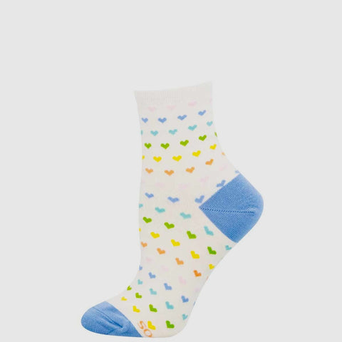 Spectrum Of Love (Ivory) Mini Crew Sock S/M