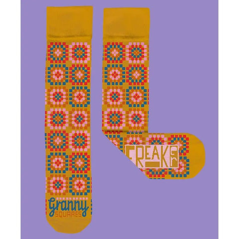 Granny Squares Unisex Crew Socks