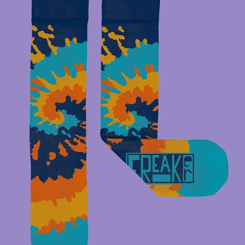 TaDa! Tie Dye Knit Unisex Crew Socks