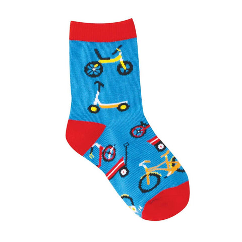 Wheelie Fun Kids' Crew Socks (Age 2-4)