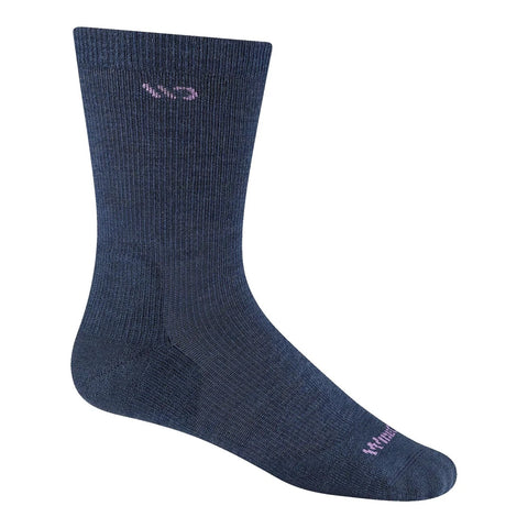 Wide Open®  Women's Solid Cushioned Micro Crew (Denim) Socks 9504