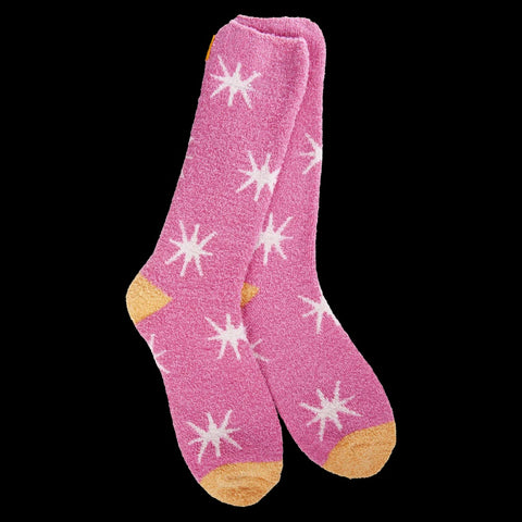 World's Softest® Socks (Azalea Starburst) Cozy Cali Crew