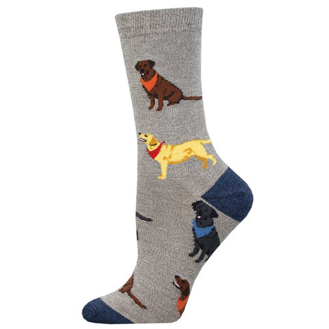 Loving Labradors (Grey) Bamboo Crew S/M