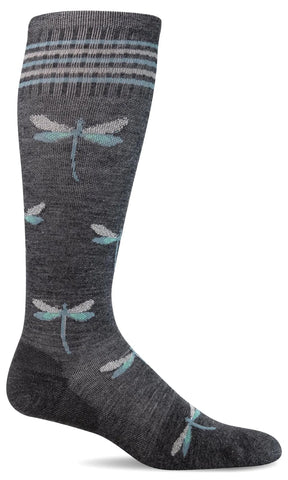 Sockwell Dragonfly (Charcoal) Moderate Compression Socks