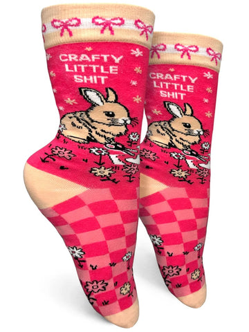 Crafty Little Sh*t Women's Crew Socks