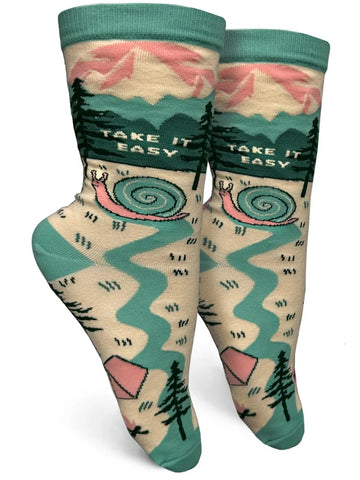 Take It Easy Women's Crew Socks