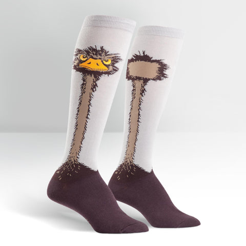 Sock It To Me Ostrich Stretch-It Unisex  Knee Highs