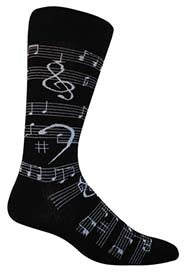 Music Notes Men's Crew Socks