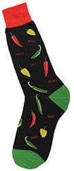Hot Peppers Men's Crew Socks