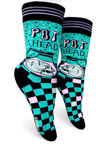 Pot Head, Coffee Women's Crew Socks