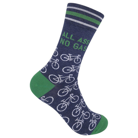 All Ass...No Gas, Cycling Unisex Crew Socks