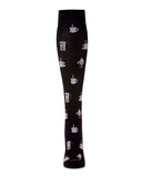 Bon Café (Black) Compression Socks