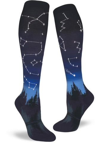 Constellations (Blue) Women's Knee Highs