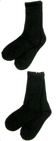 Bamboo 2 Pack (Black) Women's Crew Socks