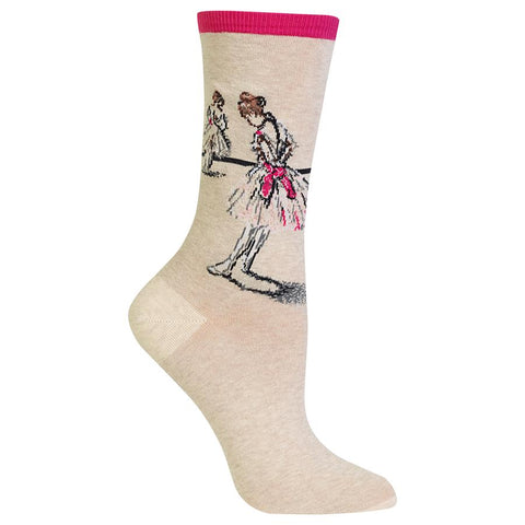Study of a Dancer (Pink) Women's Crew Sock