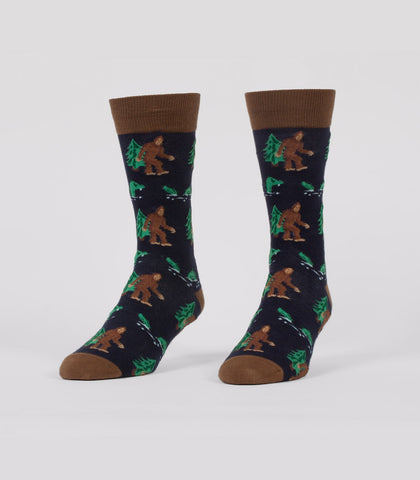Bigfoot & Nessie Men's Crew Socks