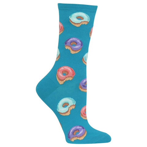 Donuts (Turquoise) Women's Crew Socks