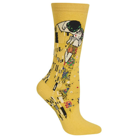 The Kiss (Yellow) Women's Crew Sock