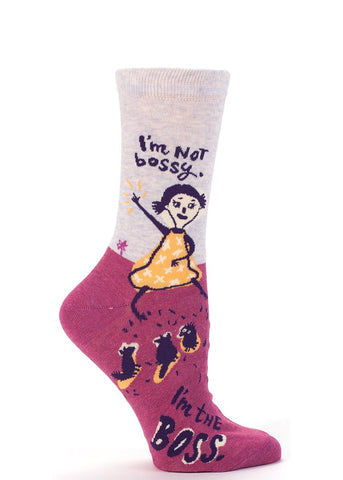 I'm Not Bossy, I'm The Boss Crew Socks