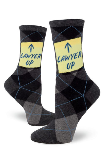 Lawyer Up Women's Crew Socks