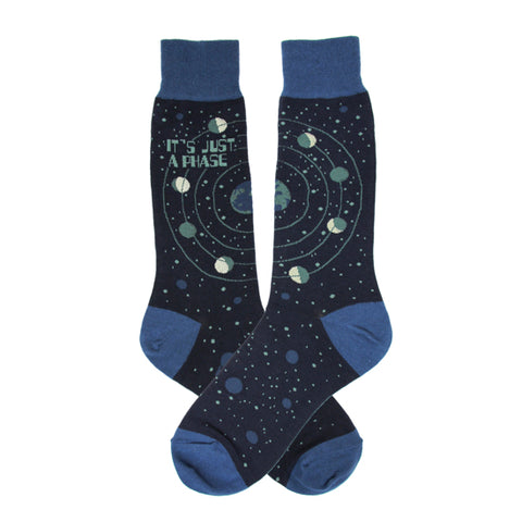 Just a Phase Men's Crew Socks