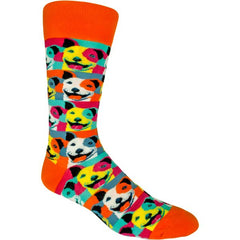 Pop Art Pit Bull Men's Crew Sock