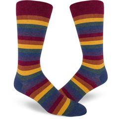 Heather Rainbow Men's Crew Sock