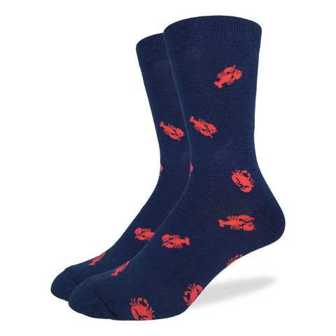 Red Seafood, Lobster and Crab Crew Men's Crew sock (7-12)