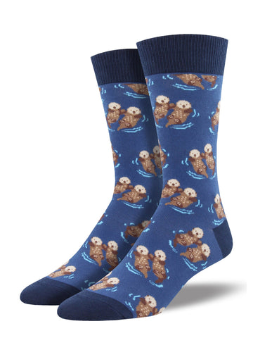Significant Otter (Blue) Men's Crew Socks