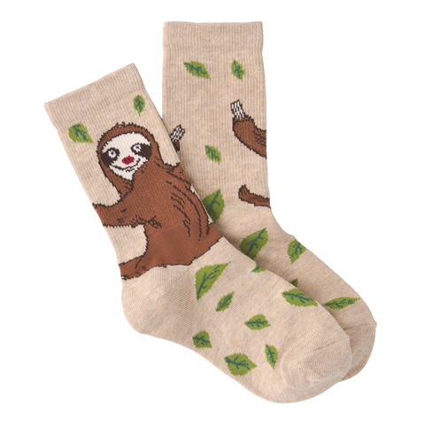 Sloth Hugs Kids' (Age 5-9) Socks