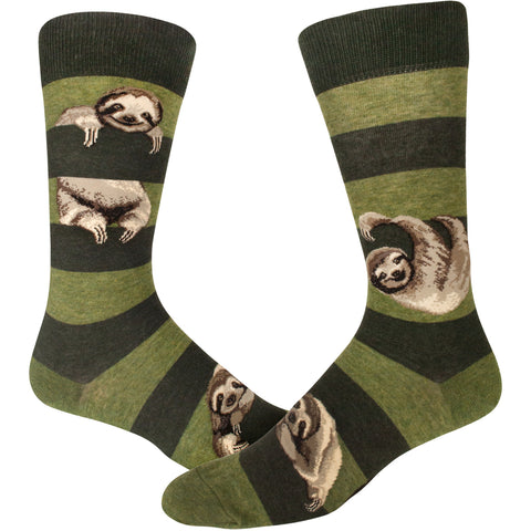 Sloth Stripe (Peat) Men's Crew Sock